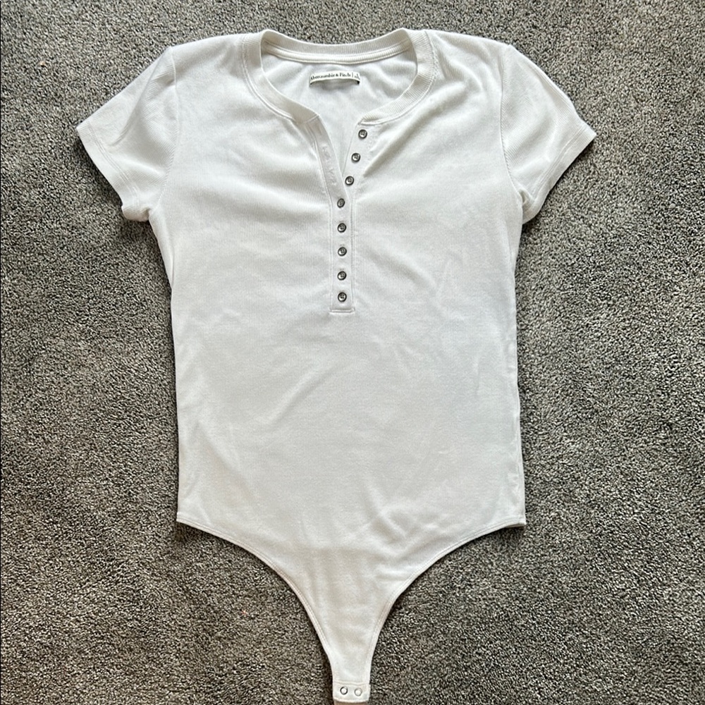 Abercrombie & Fitch White Bodysuit